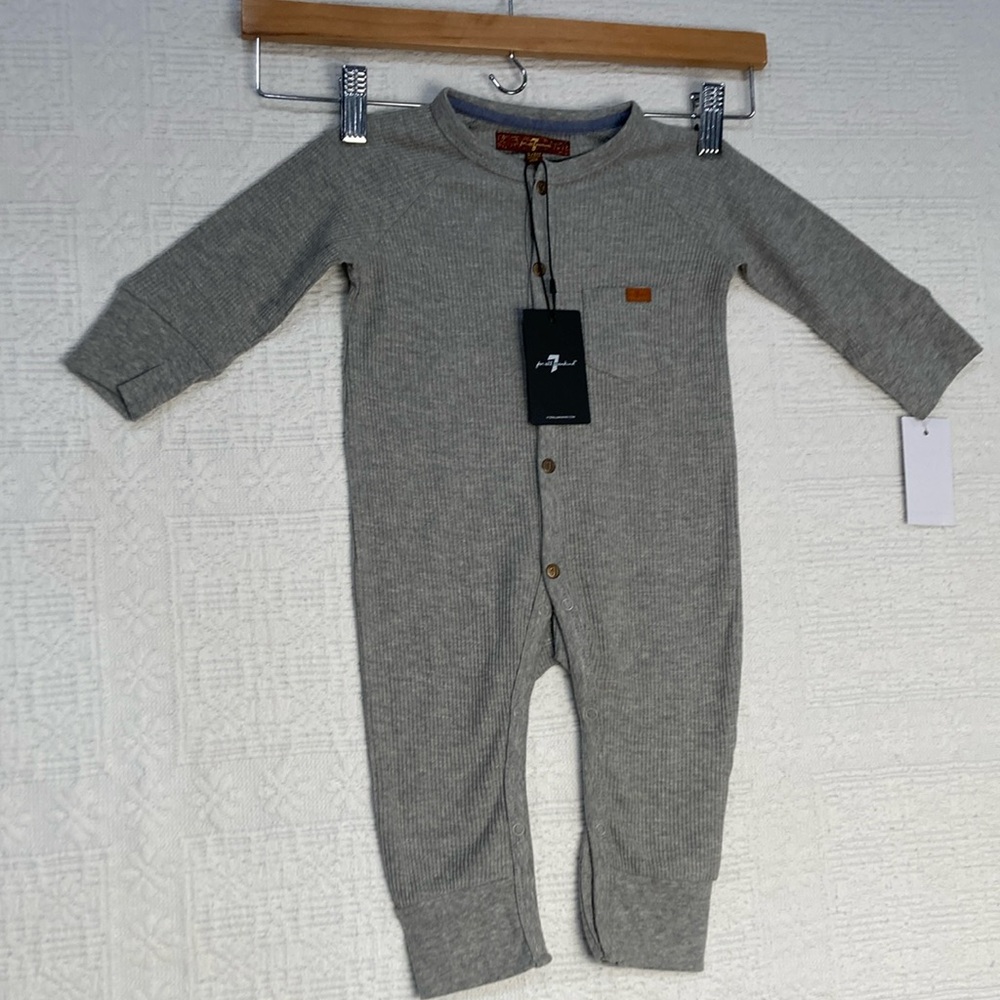 Onesie 7 For All Mankind- 3-6 months